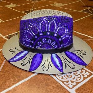 Hand painted Mexico hat